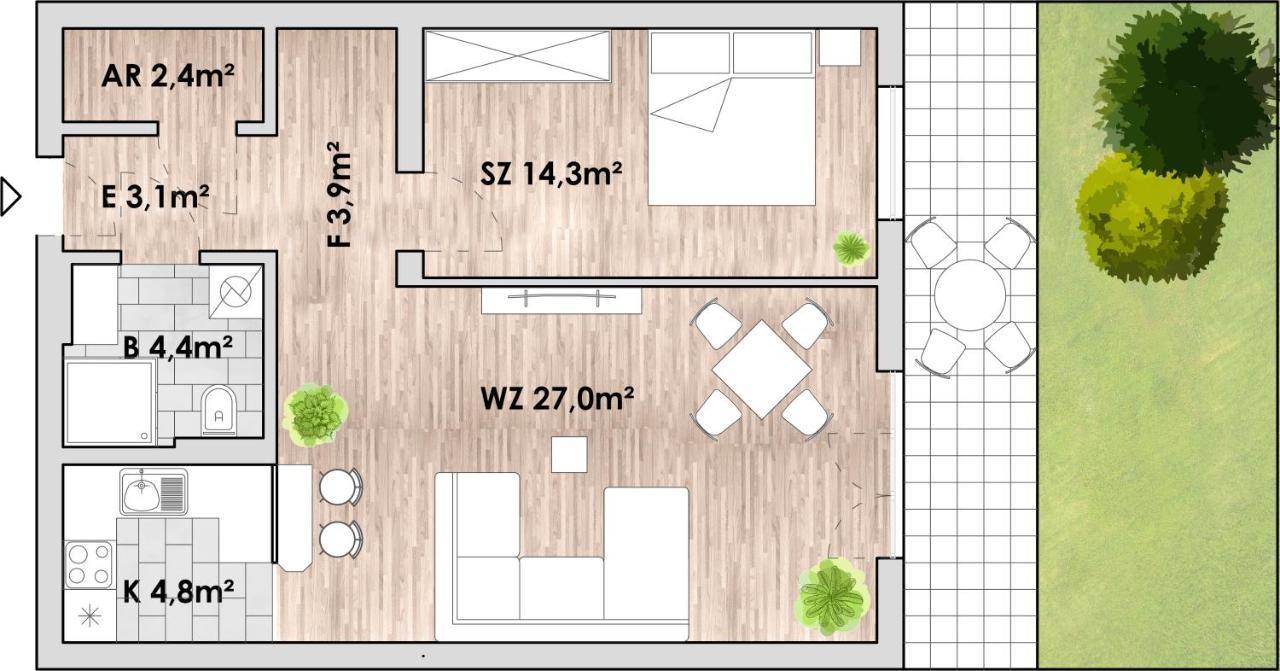 Ostsee-Ferienwohnung-Lipsia Ostseebad Nienhagen Exteriör bild